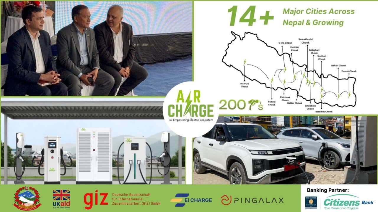 Chainge Digital Unveils AirCharge: Nepal’s Largest Smart EV Charging Infrastructure