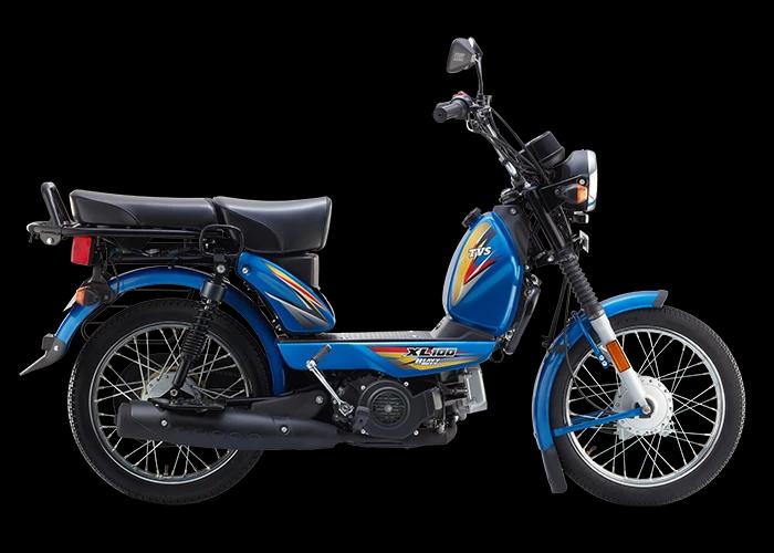 TVS XL100 Heavy Duty i-Touch Start Blue-1