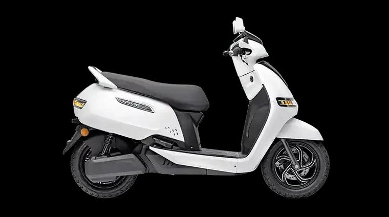 TVS iQube 3.0 Pearl White-1