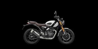 Triumph Scrambler 400 X Pearl Metallic White / Phantom Black
