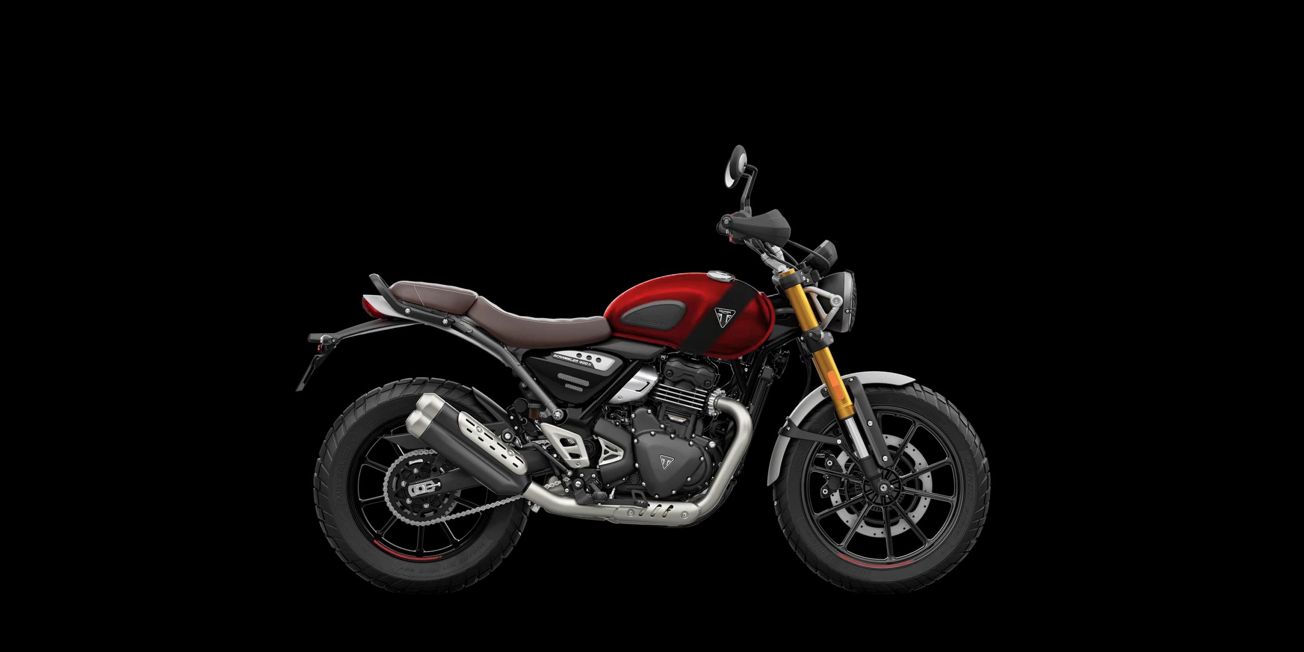 Triumph Scrambler 400 X Volcanic Red / Phantom Black