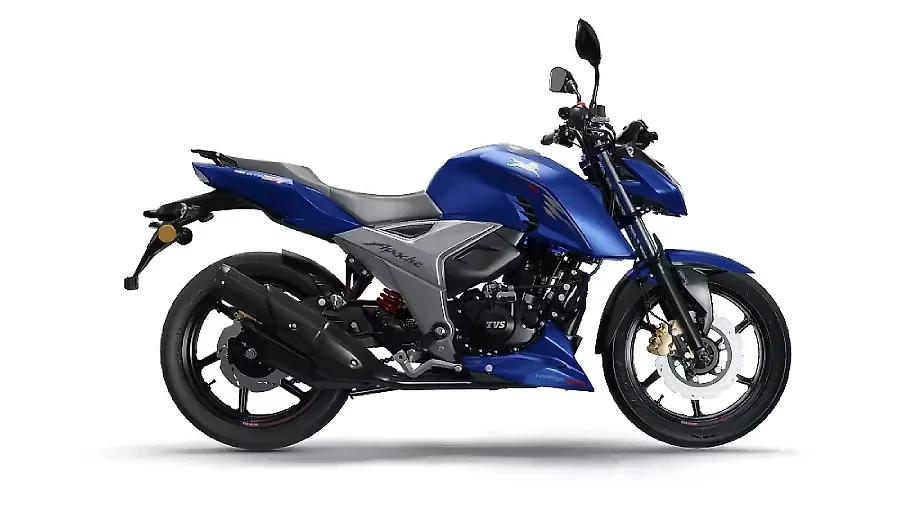 TVS Apache RTR 160 4V Refresh FD Metallic Blue