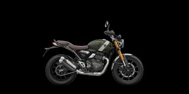 Triumph Scrambler 400 X Matte Khaki Green / Fusion White
