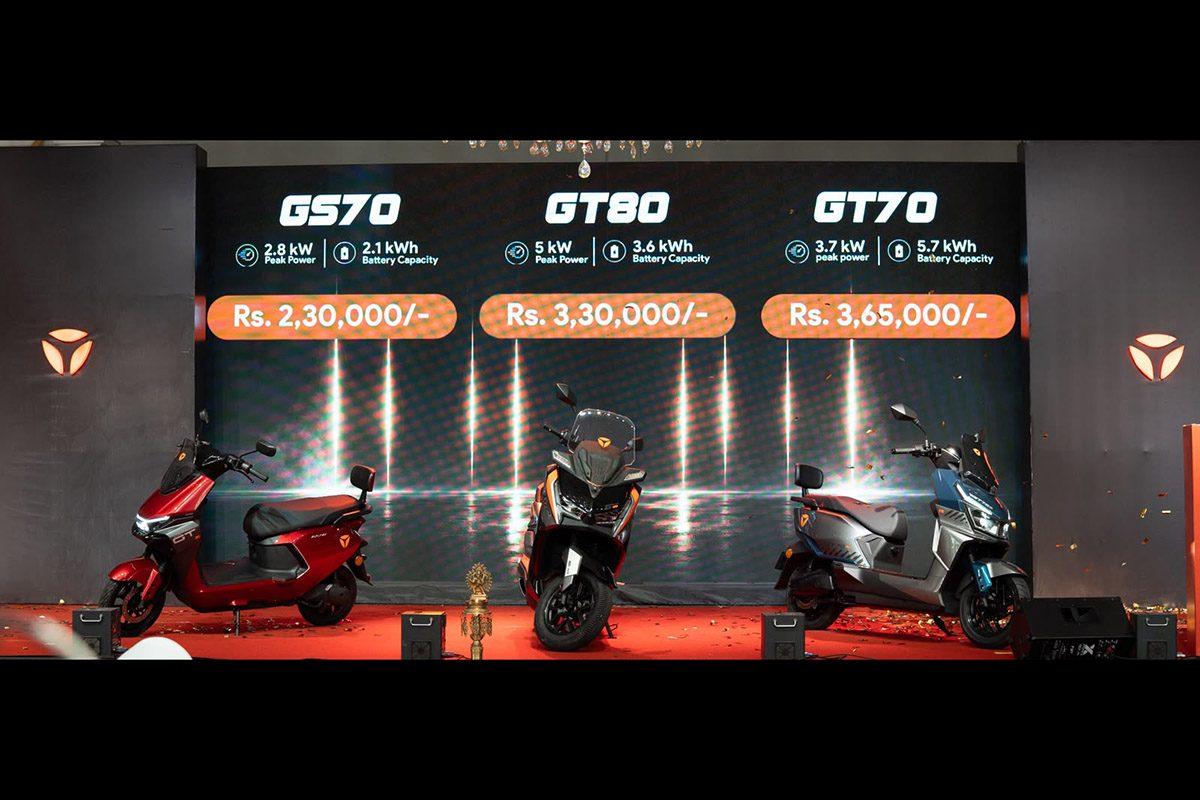 Yadea Electric Scooters in Nepal: GS70, GT70 and GT80 Launched by Kuzu Nepal