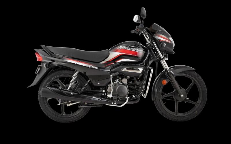 Hero Super Splendor BS4 Black with Red