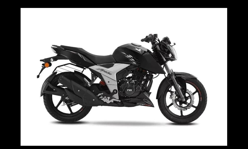 TVS Apache RTR 160 4V Refresh with ABS Black