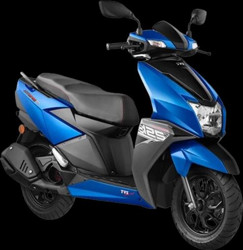 TVS Ntorq 125 Drum Blue-1