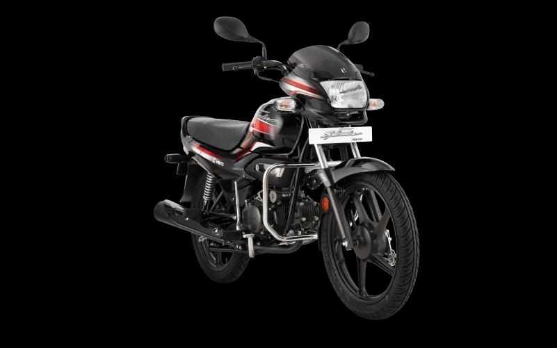 Hero Super Splendor BS4 Black with Red-1