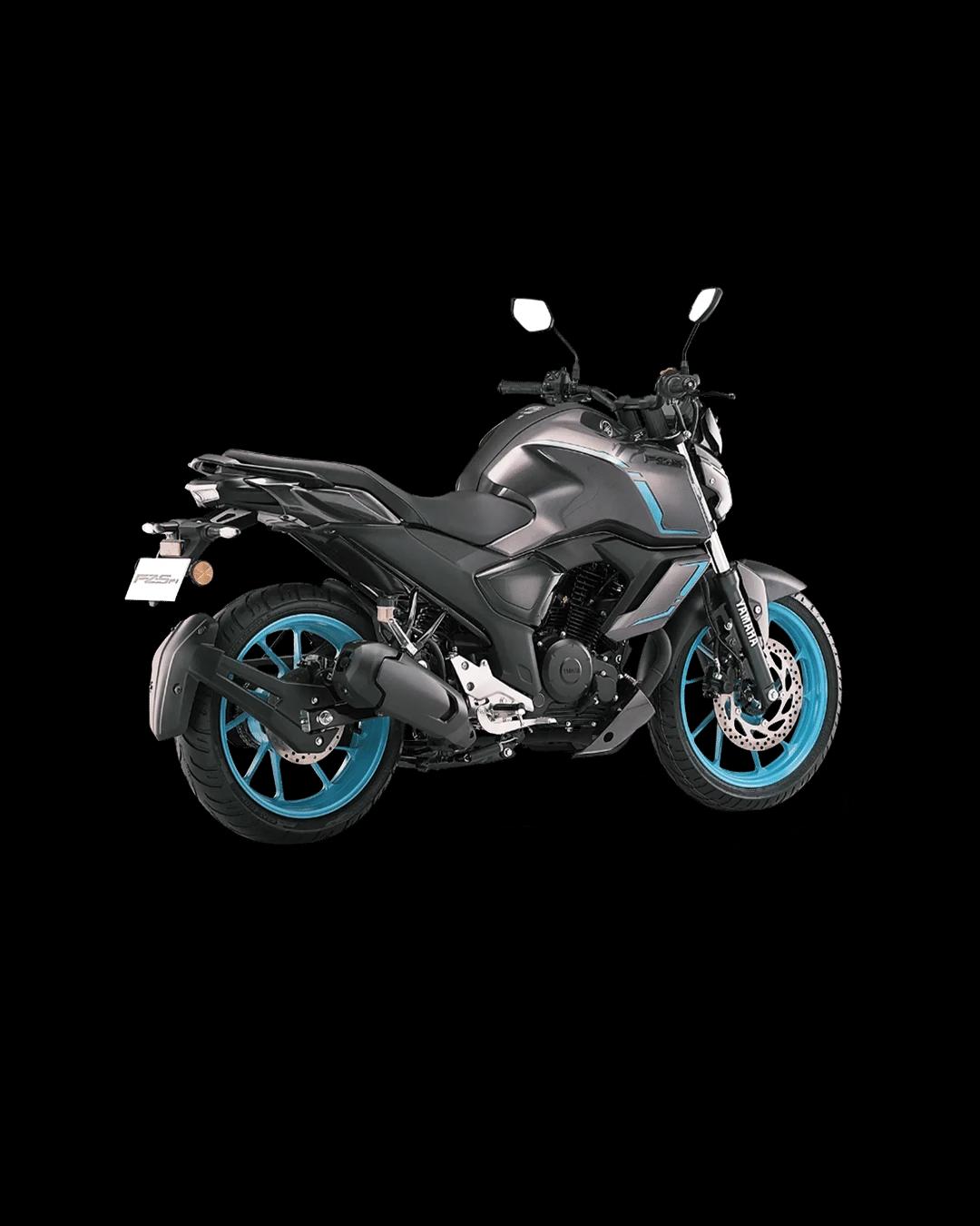 Yamaha FZ-S FI Hybrid Cyan Metallic Grey-3