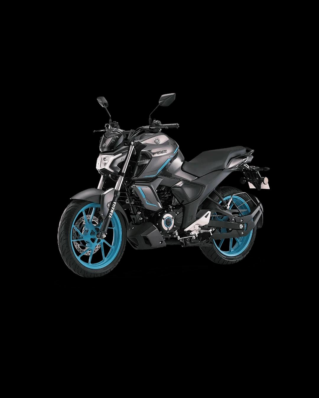 Yamaha FZ-S FI Hybrid Cyan Metallic Grey-2