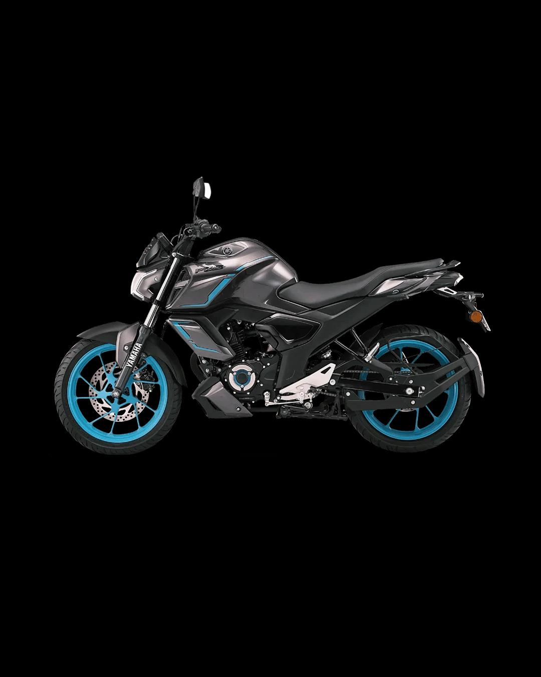 Yamaha FZ-S FI Hybrid Cyan Metallic Grey-1