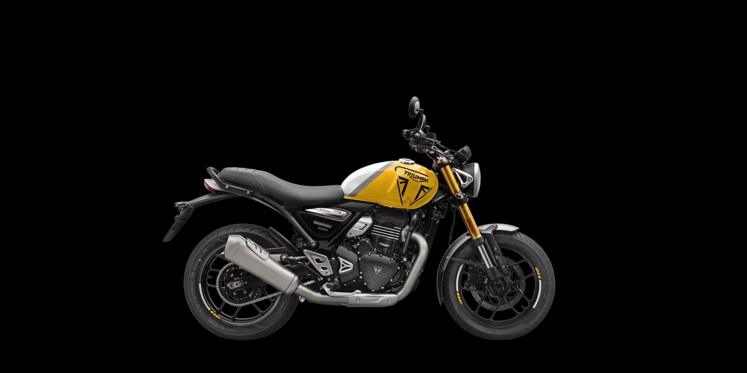 Triumph Speed 400 Racing Yellow / Pearl Metallic White