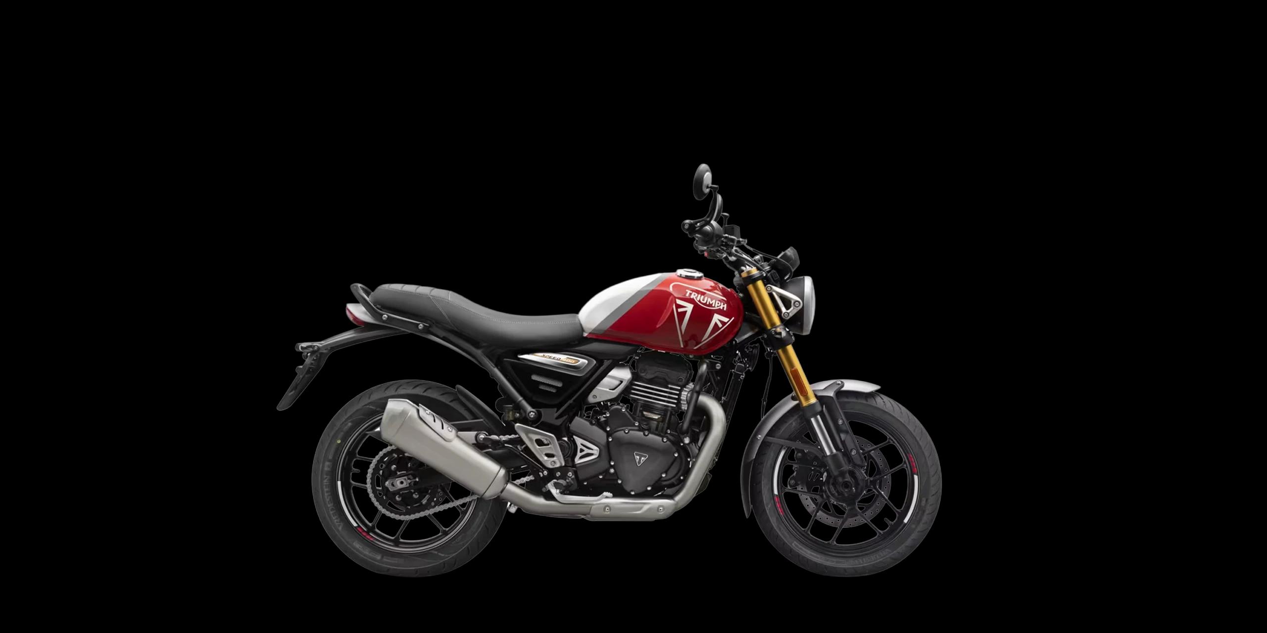 Triumph Speed 400 Racing Red / Pearl Metallic White