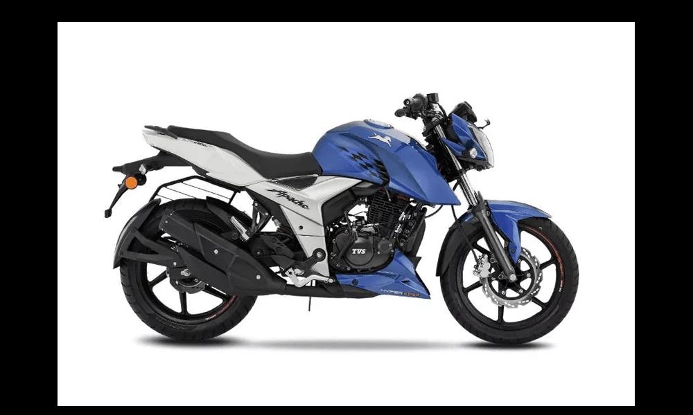 TVS Apache RTR 160 4V Refresh with ABS Blue