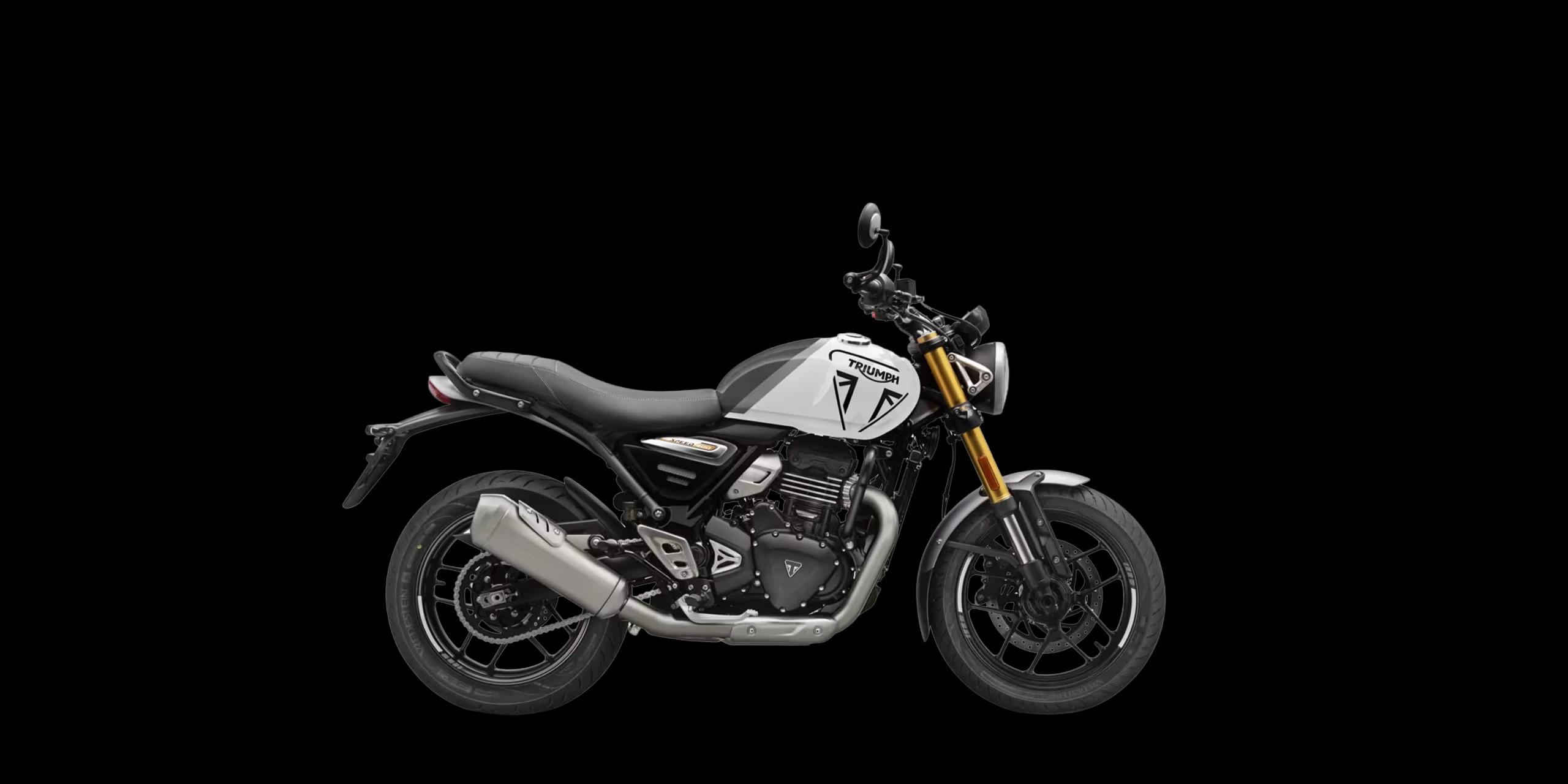 Triumph Speed 400 Pearl Metallic White / Storm Grey