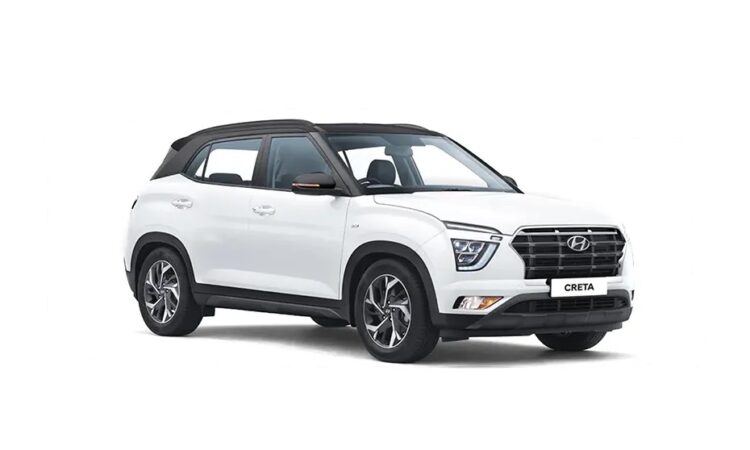 Hyundai Creta Atlas White With Abyss Black